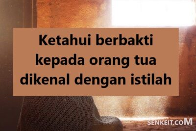 Ketahui berbakti kepada orang tua dikenal dengan istilah