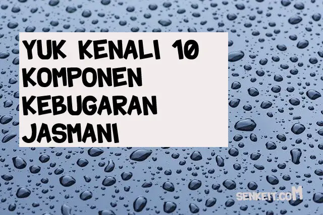 Yuk Kenali 10 KOMPONEN KEBUGARAN JASMANI