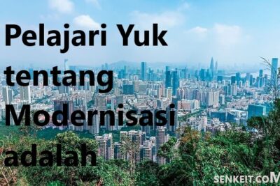 Pelajari Yuk tentang Modernisasi adalah