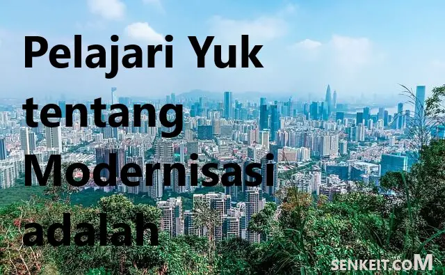 Pelajari Yuk tentang Modernisasi adalah