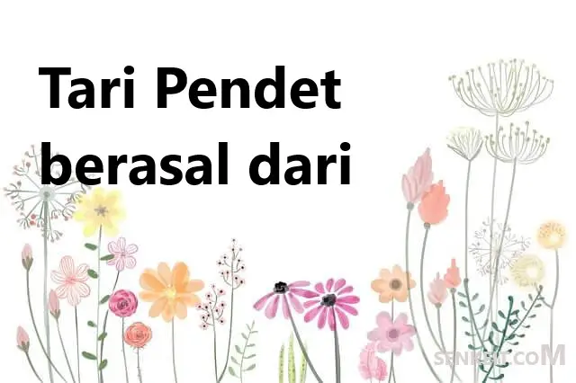 Tari Pendet berasal dari