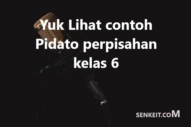 Yuk Lihat contoh Pidato perpisahan kelas 6