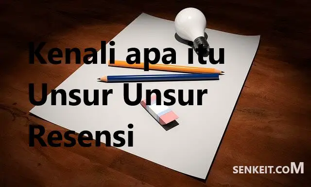 Kenali apa itu Unsur Unsur Resensi